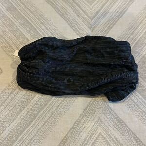 L. ERICKSON SPACE DYE RELAXED HEADWRAP - BLACK